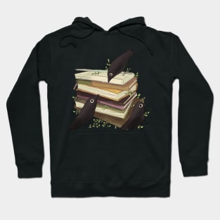 Old Books and crows Hoodie